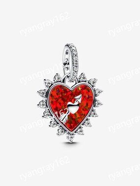 Pandora Spinnable Arrow Heart Dangle Charm